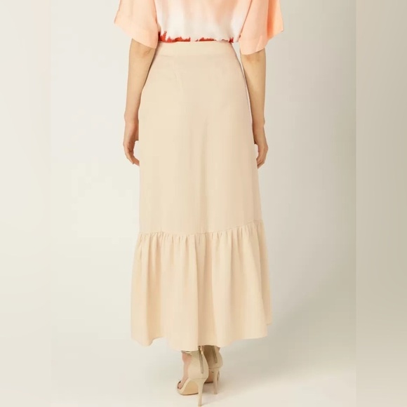 MNG Mango Tiered Maxi Wrap Skirt - Picture 4 of 11